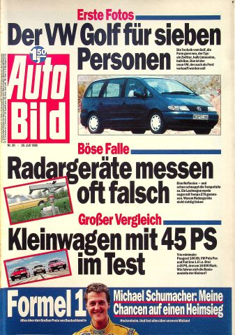 Deckblatt Auto Bild (30/1992)